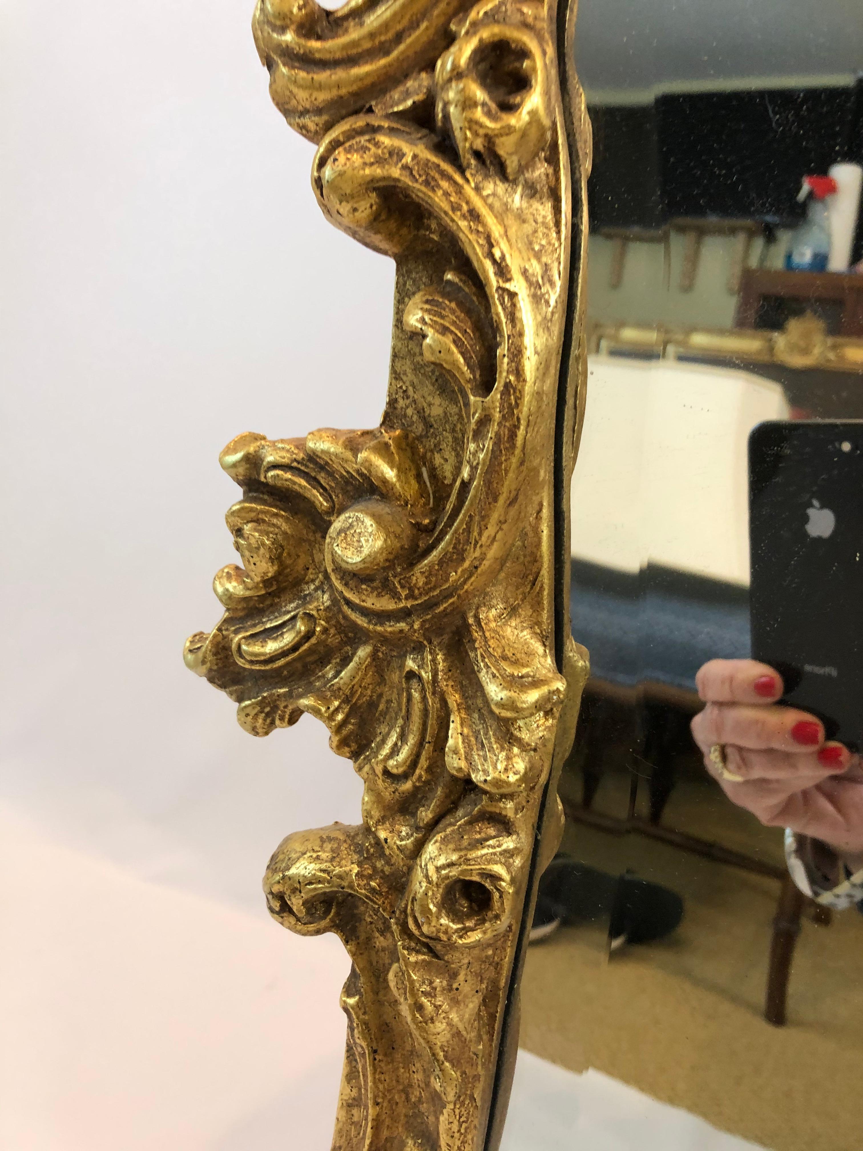 Beautiful Pagoda Asian Style Gold Leaf Mirror by Friedman Brothers 2