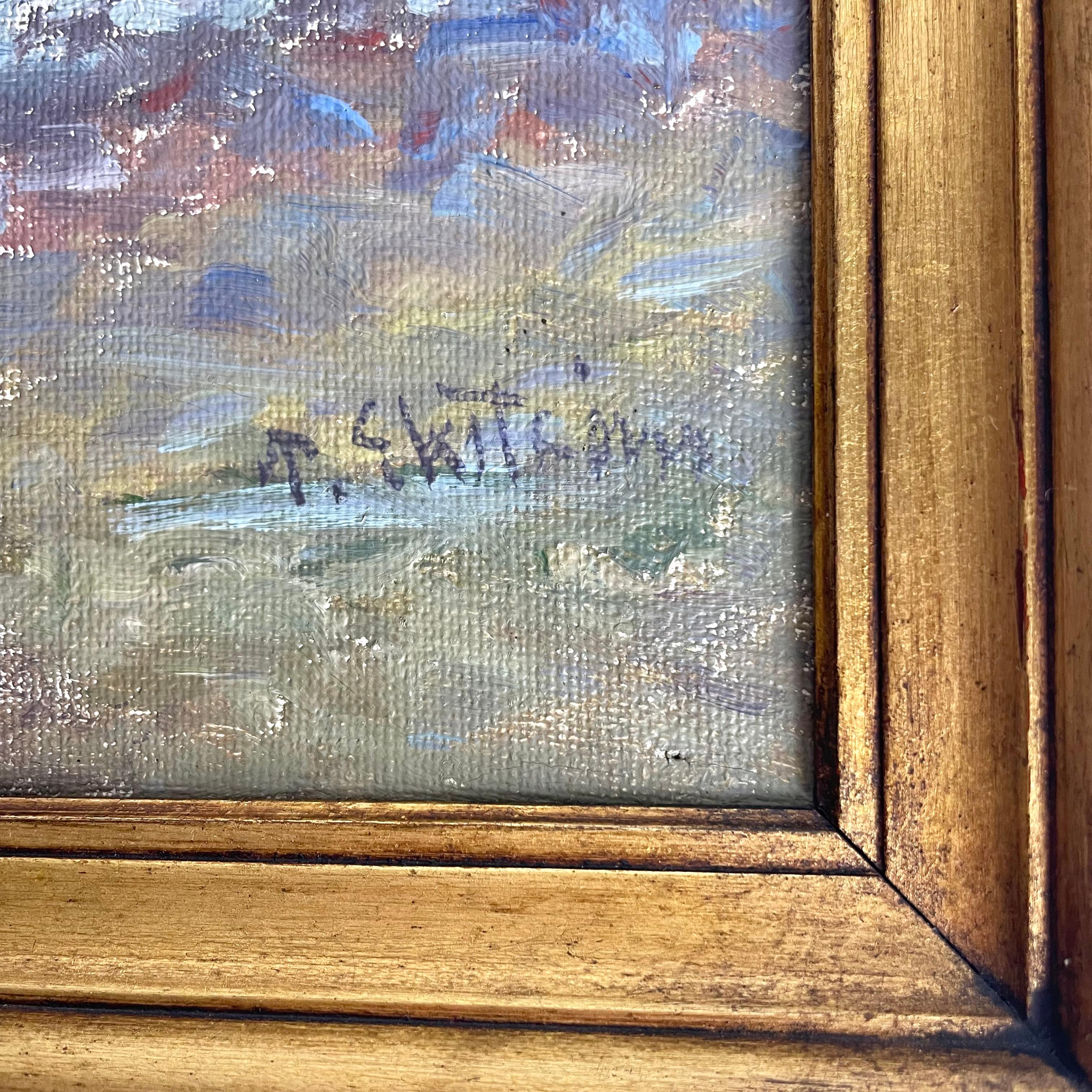 Hermoso cuadro del famoso artista sueco Per Ekström (1844-1935) en Bueno estado para la venta en Knivsta, SE