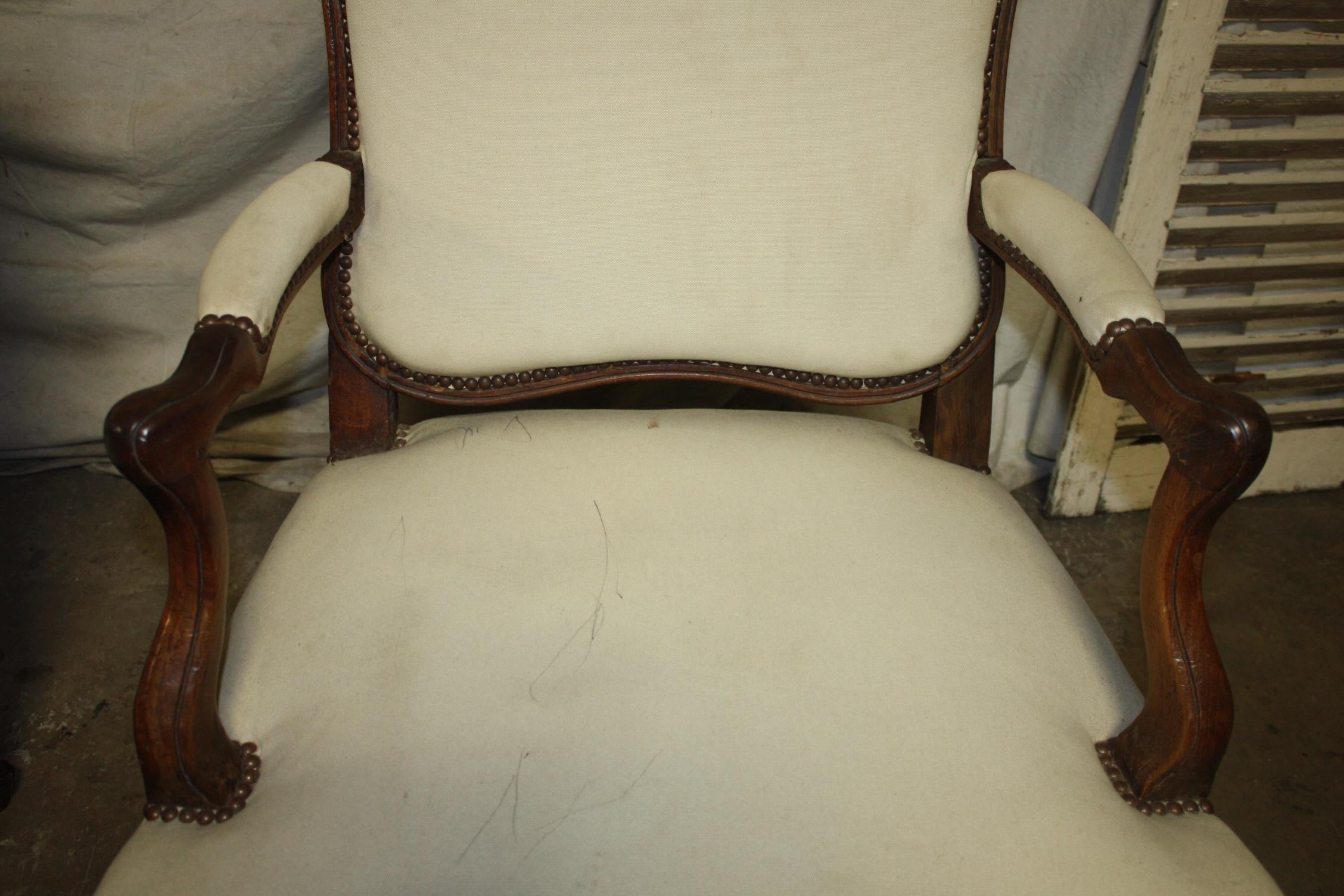 Beautiful Pair of 18th Century French Armchairs 4