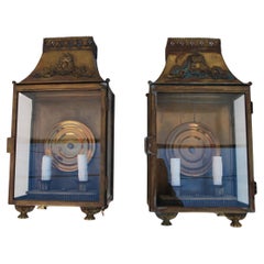 Beautiful Pair of 1930's  colonial style outdoor/indoor sconces