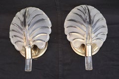 Beautiful pair of 1970's Murano glass sconces