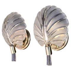 Beautiful pair of 1970's Murano glass sconces