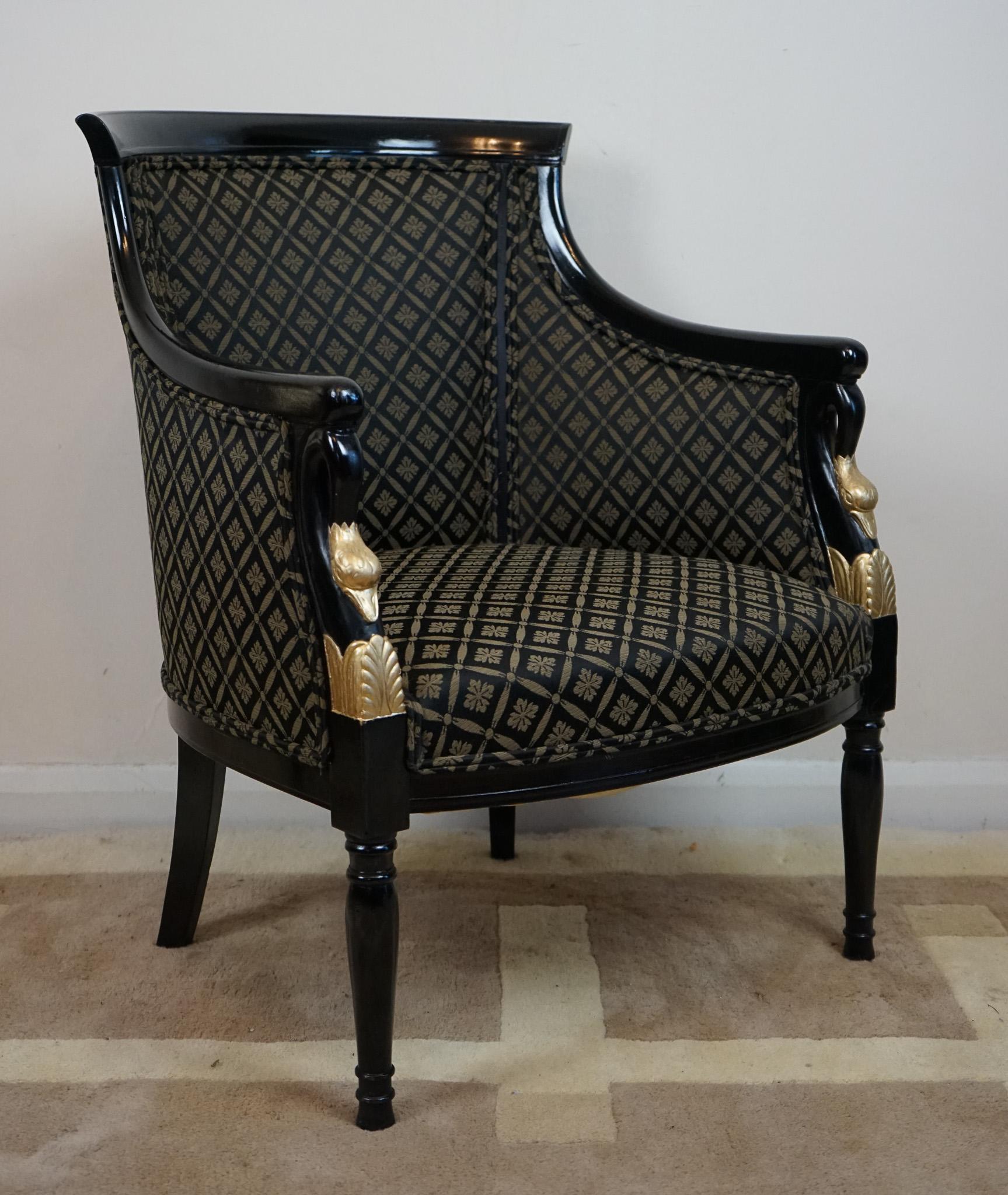 Fin du XIXe siècle Magnifique paire de fauteuils danois du 19e siècle en vente