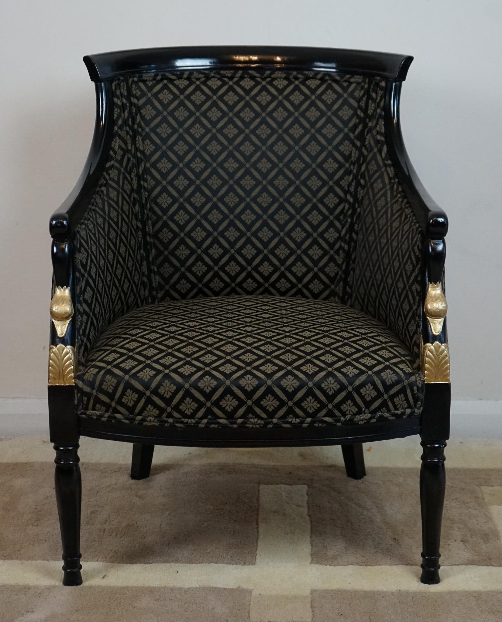 Beautiful Pair of 19th Century Danish Armchairs For Sale 1