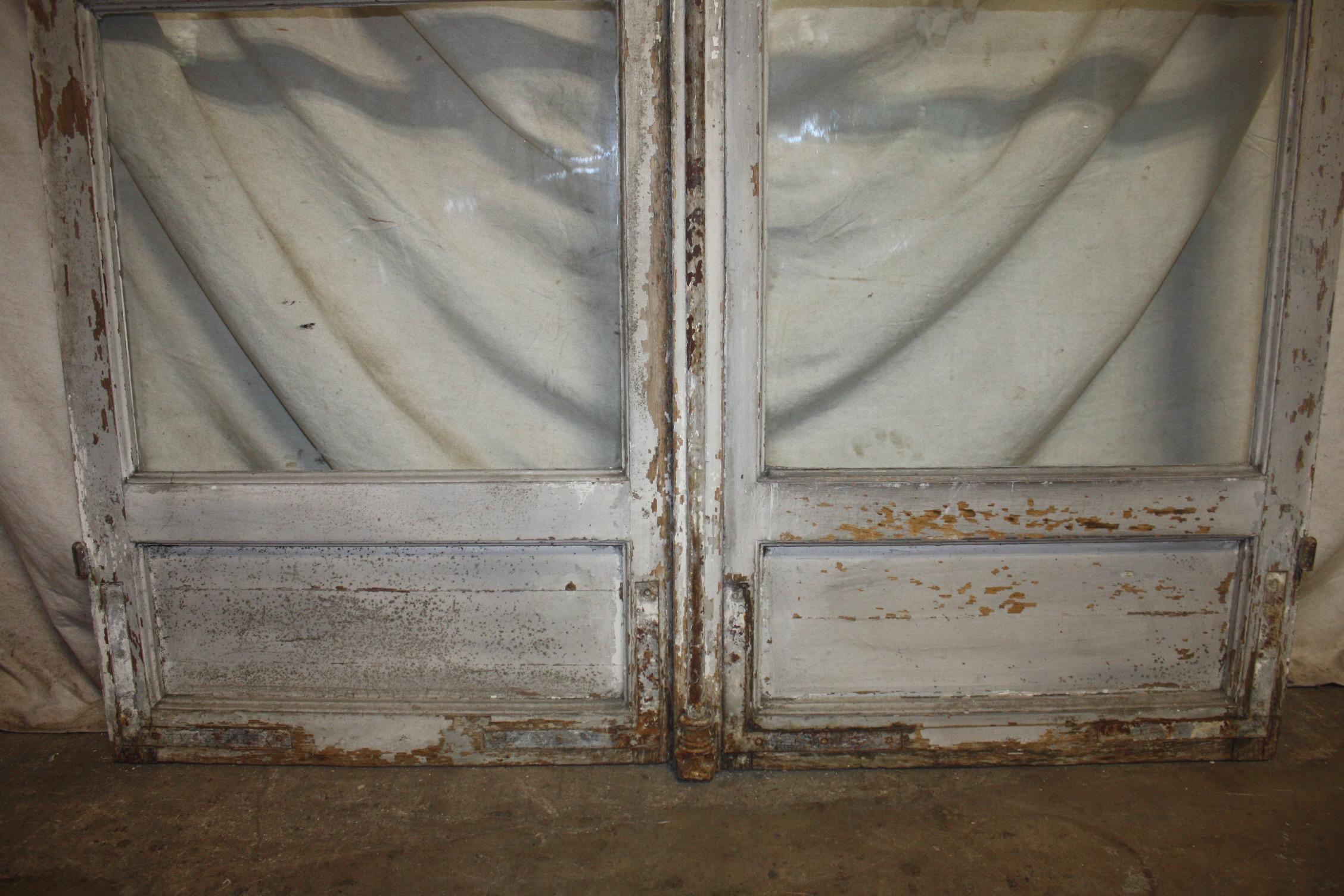 Beautiful Pair of 19th Century French Doors For Sale 7