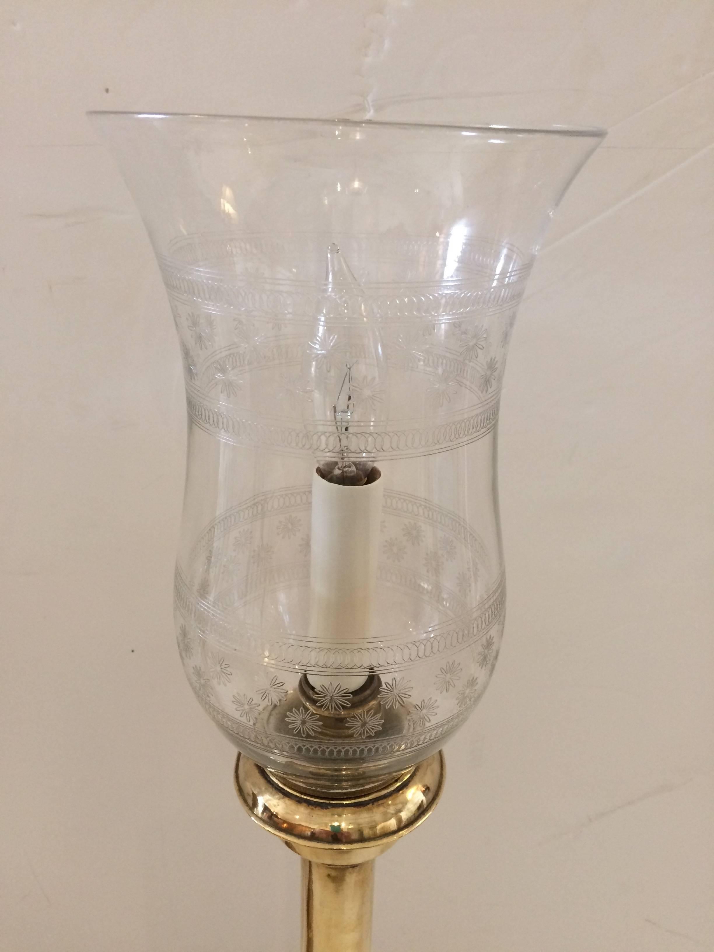 candlestick glass globes