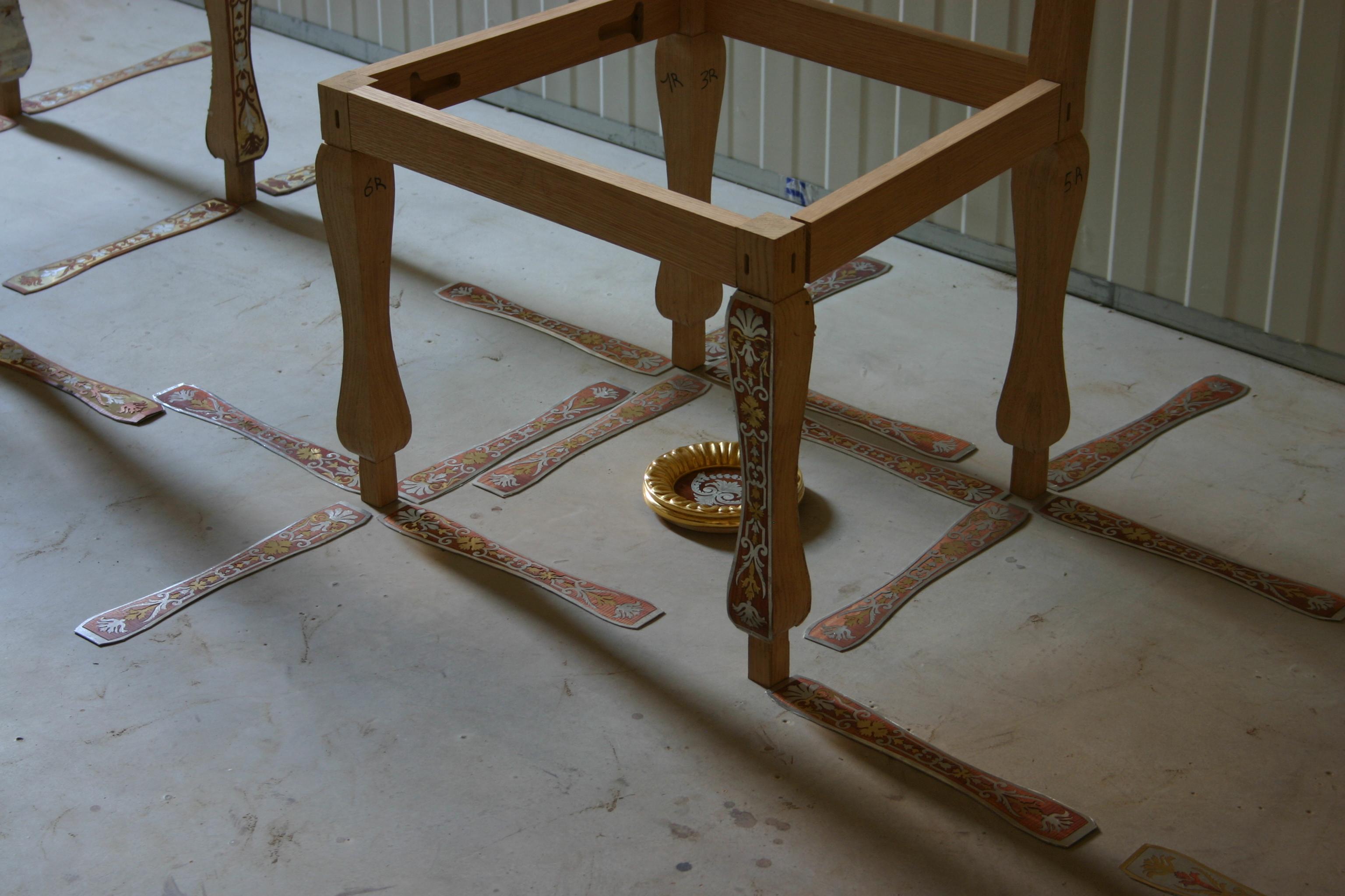 Beautiful Pair of Chairs, 18th Century Style, Signed, France For Sale 1