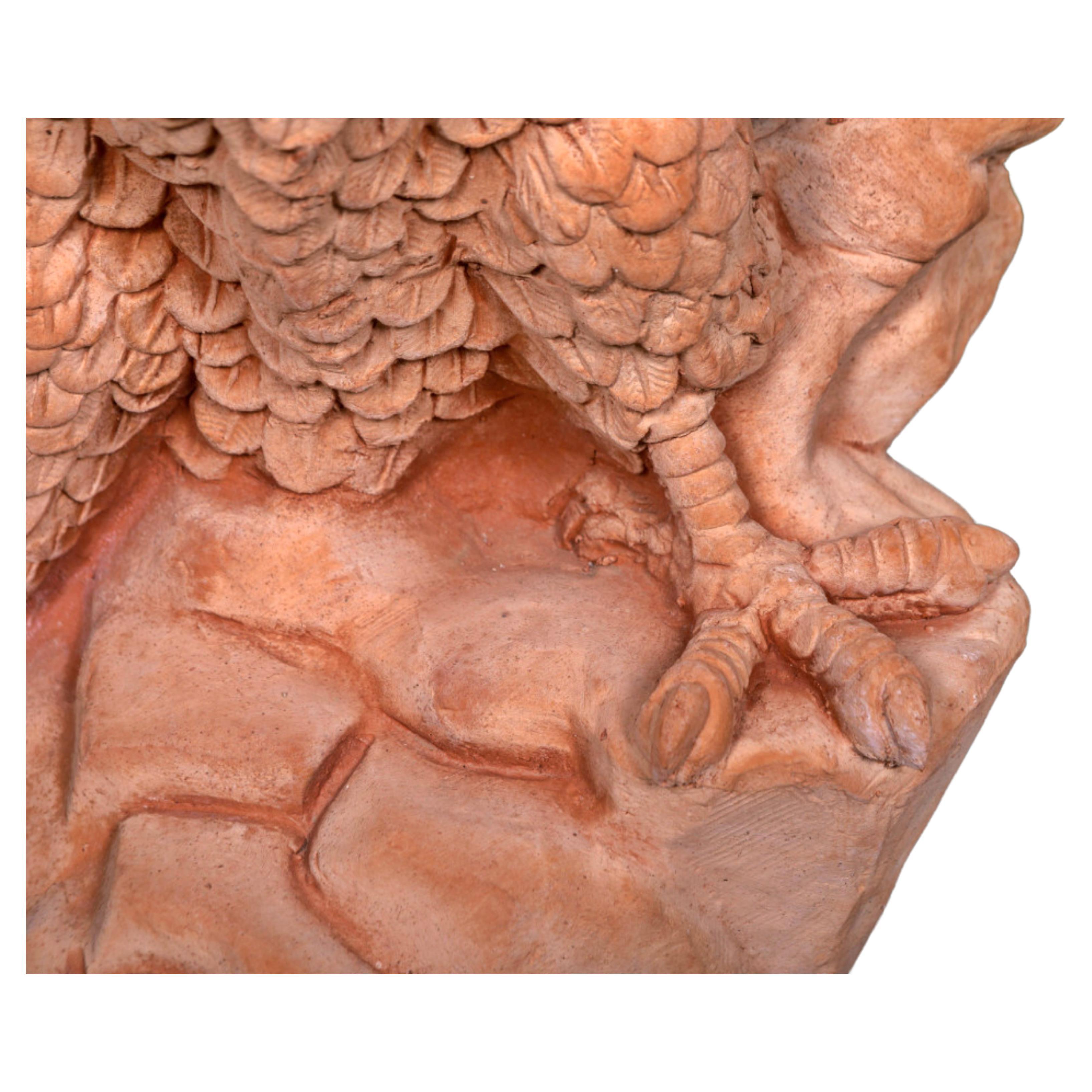 Coppia di aquile di grandi dimensioni in terracotta Impruneta XX secolo

Altezza (cm)
90
Dimensioni (cm)
59x46
Dimensioni della base (cm)
28x23
Peso (Kg)
28

ottime condizioni

