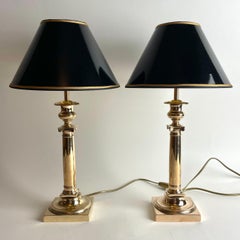 Beautiful pair of Empire Table Lamps, originally candlesticks from the 1820s