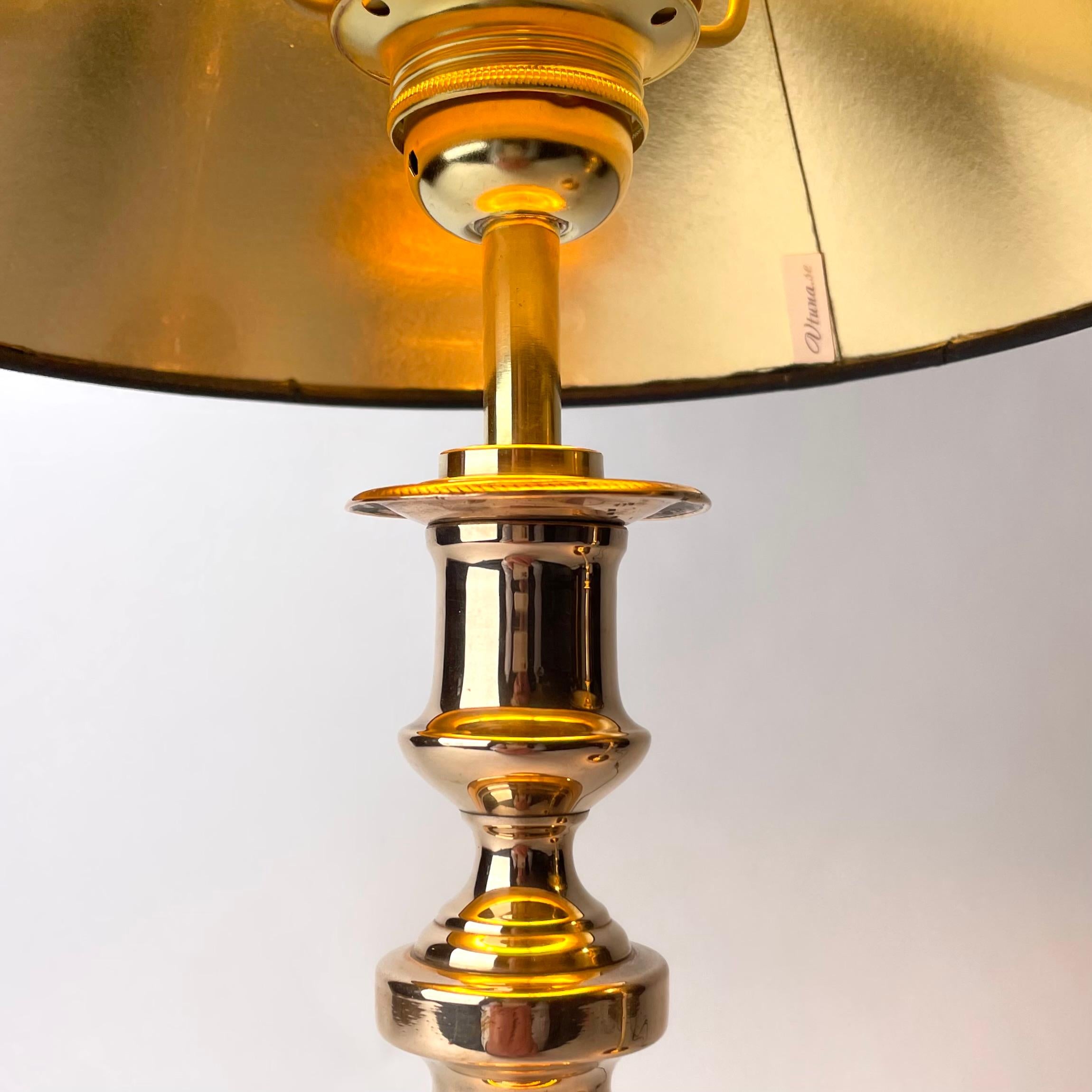 Magnifique paire de lampes de table Empire, chandeliers d'origine des années 1820 en vente 1