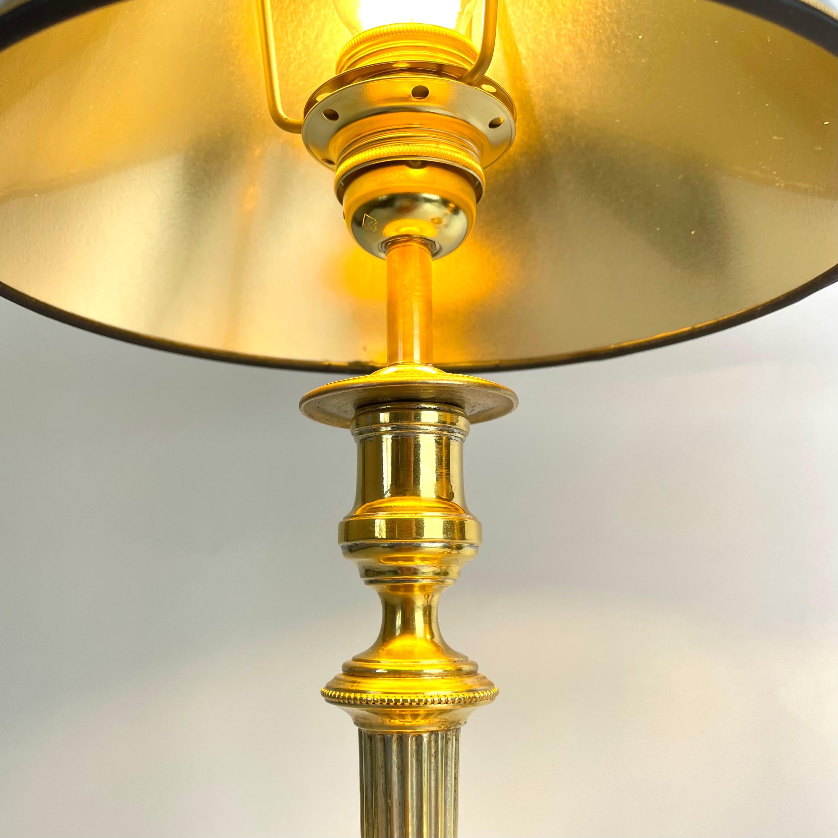 Bronze Magnifique paire de lampes de table Empire, chandeliers d'origine des années 1820 en vente