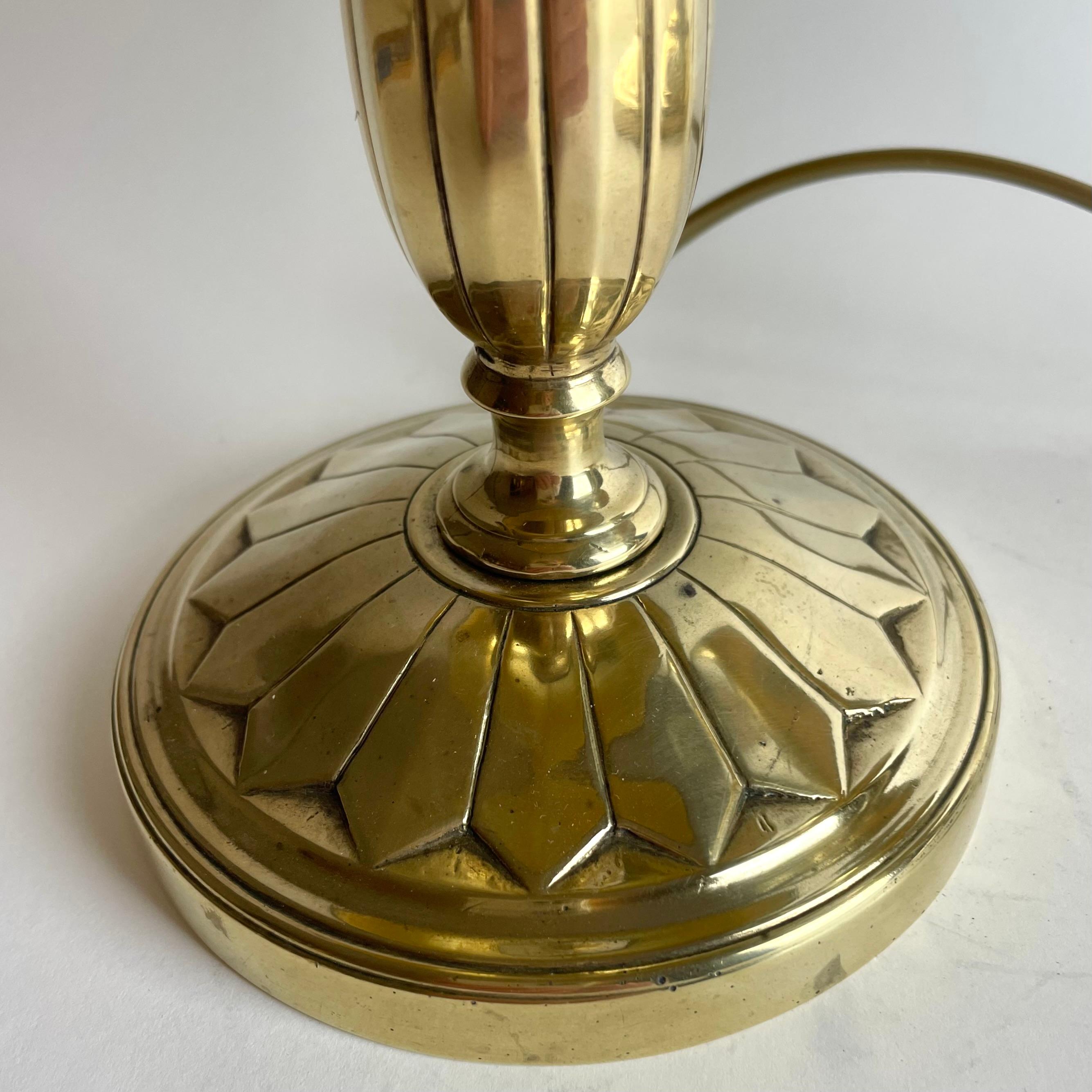 Beautiful pair of Empire Table Lamps, originally candlesticks from the 1820s For Sale 2