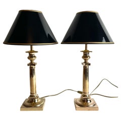 Antique Beautiful pair of Empire Table Lamps, originally candlesticks from the 1820s