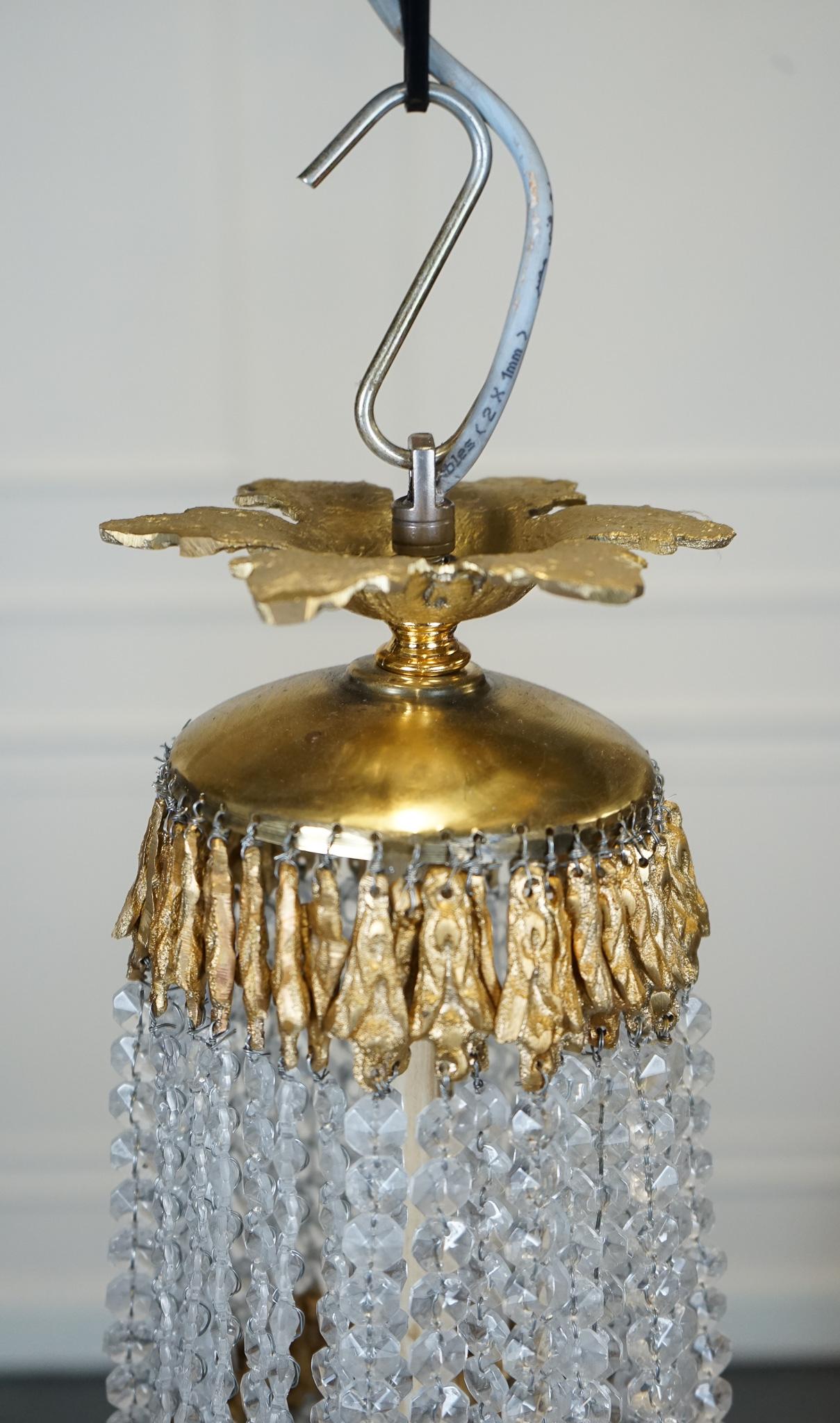 Bellissima coppia di lampadari a sacco in stile impero francese in vendita 11
