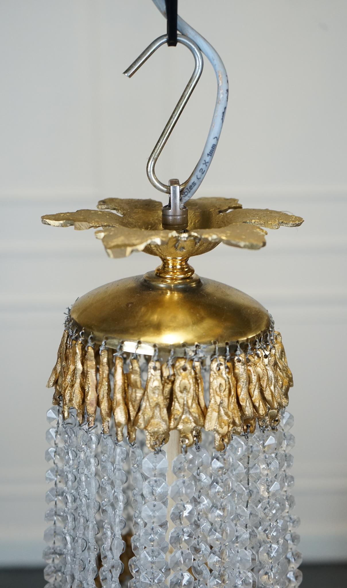 Beautiful Pair Of French Empire Style Bag Chandeliers For Sale 13