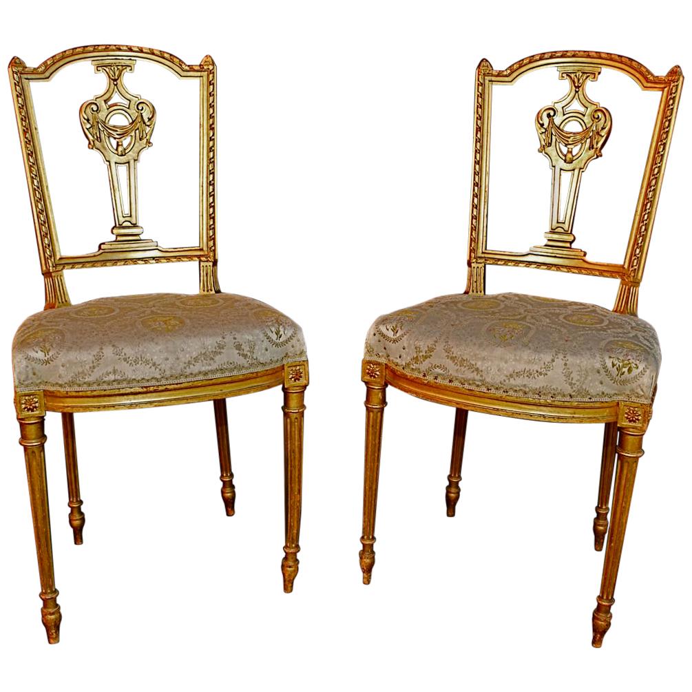 Beautiful Pair of French Louis Philippe Style Chairs