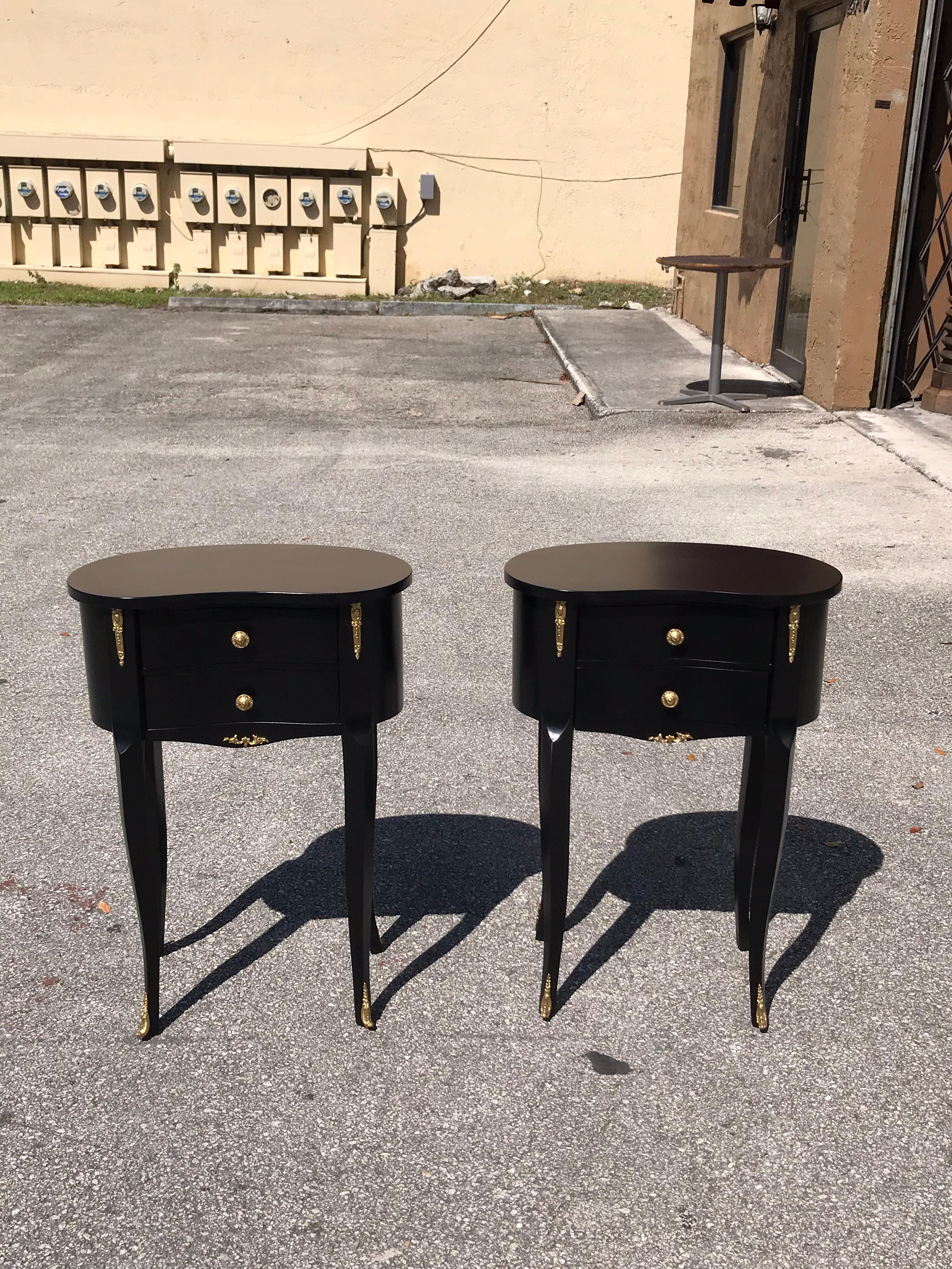 Beautiful Pair of French Louis XV Side Table or Accent Table, 1920s 8