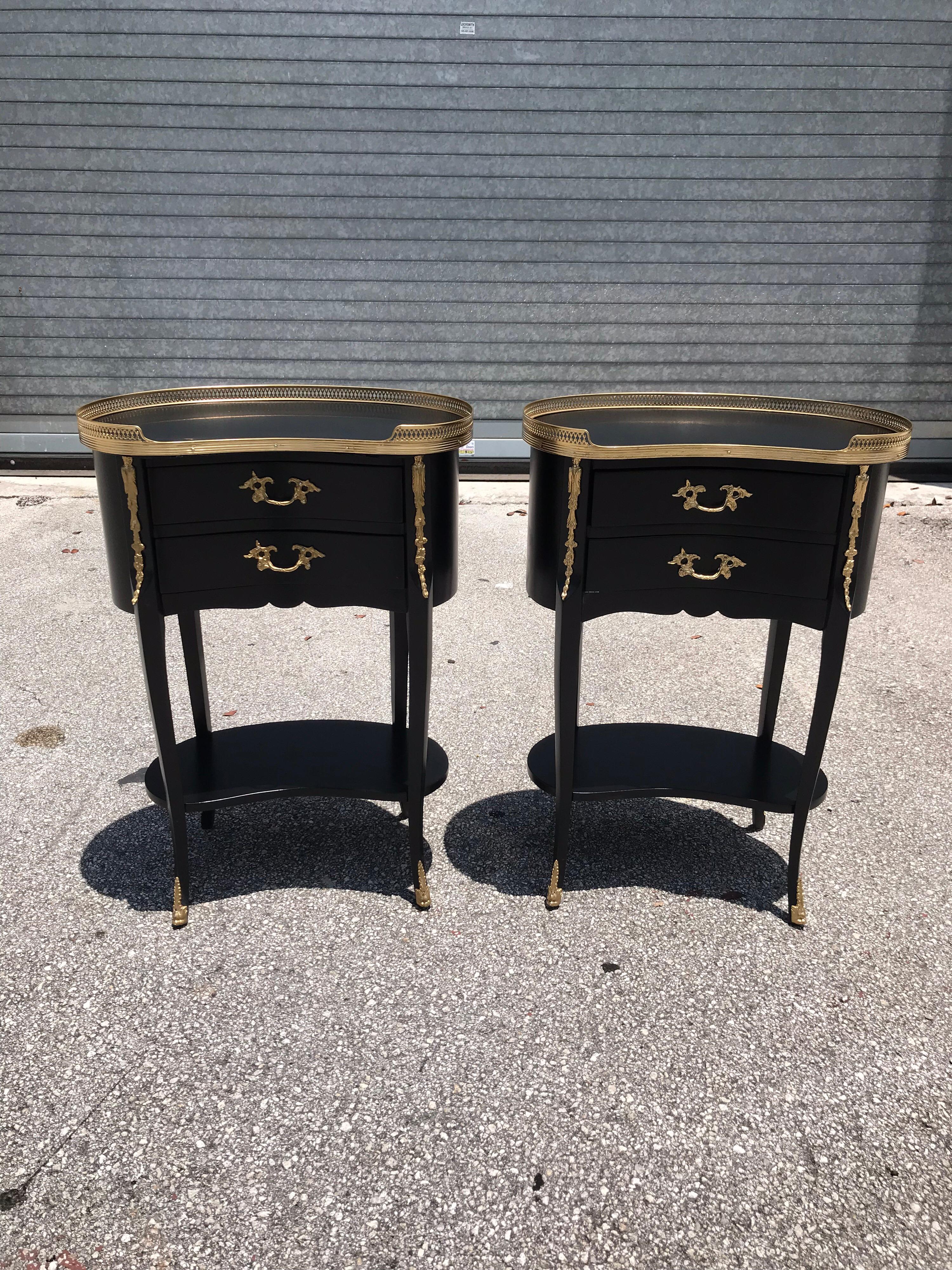 Early 20th Century  Pair of French Louis XV Side Tables or Accent Table, 1920s For Sale