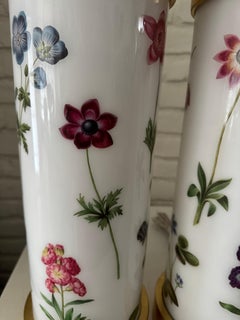 Beautiful pair of " Garden " decoupage lamps