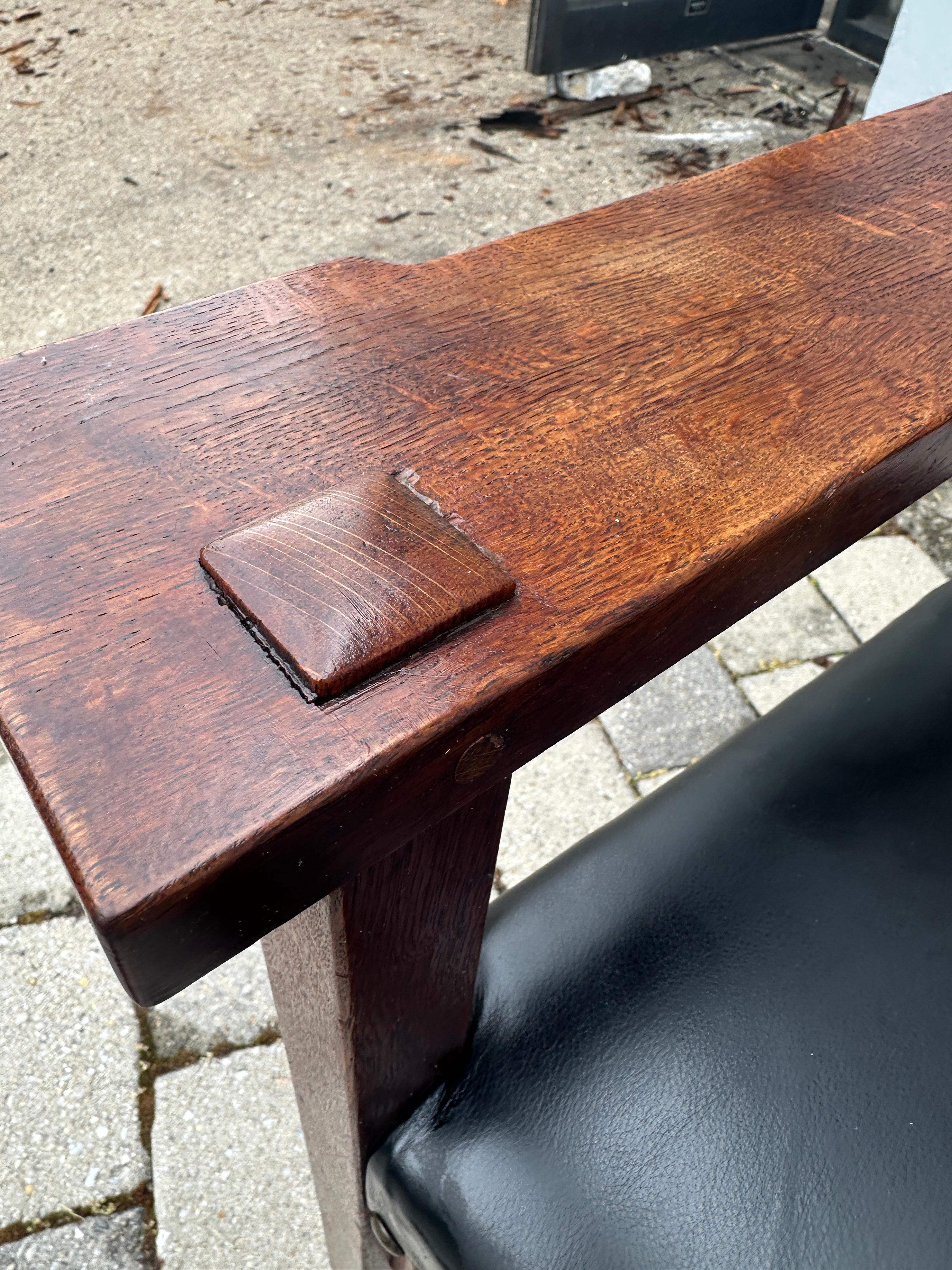 Bellissima COPPIA di  Poltrone da salotto Gustav Stickley del 1901 - W7450 in vendita 1