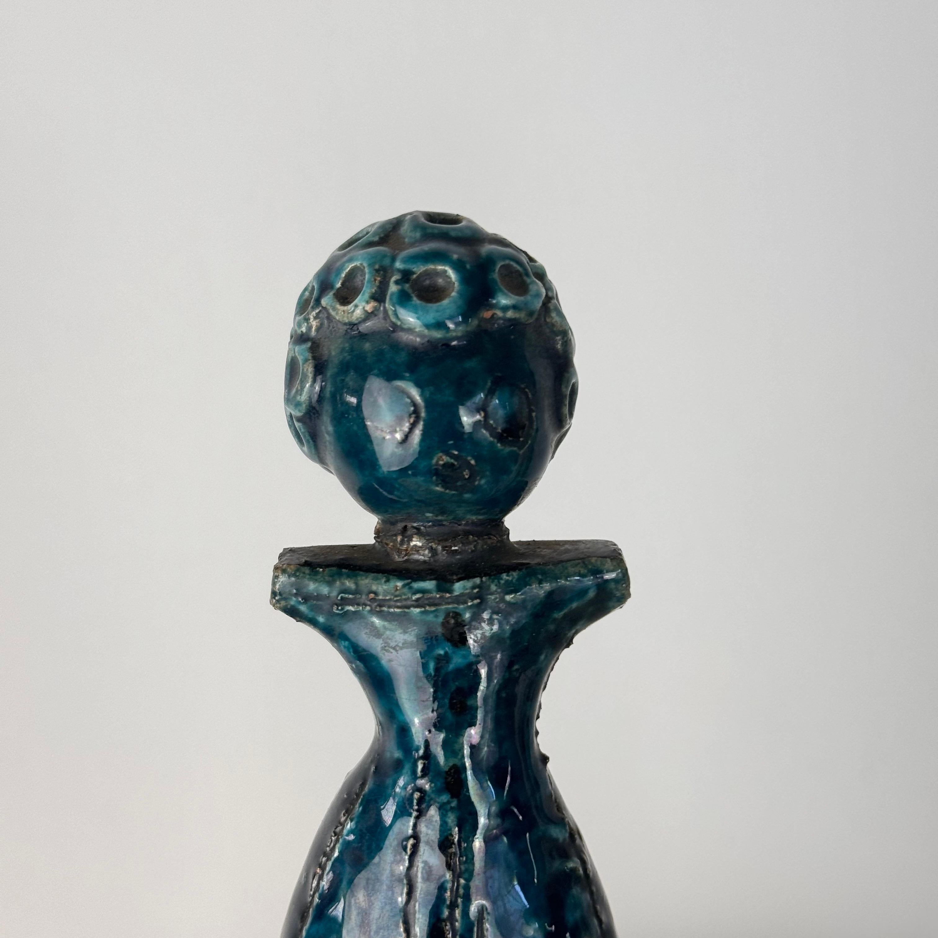Italiano Bellissima coppia di statuette da donna realizzate a mano da Aldo Londi per Bitossi, anni '70 in vendita