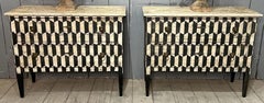Beautiful Pair of Italian Chests of Drawers early 20th Century Pine wood