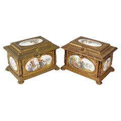 Beautiful Pair of Jewelry Boxes, Napoleon III Period