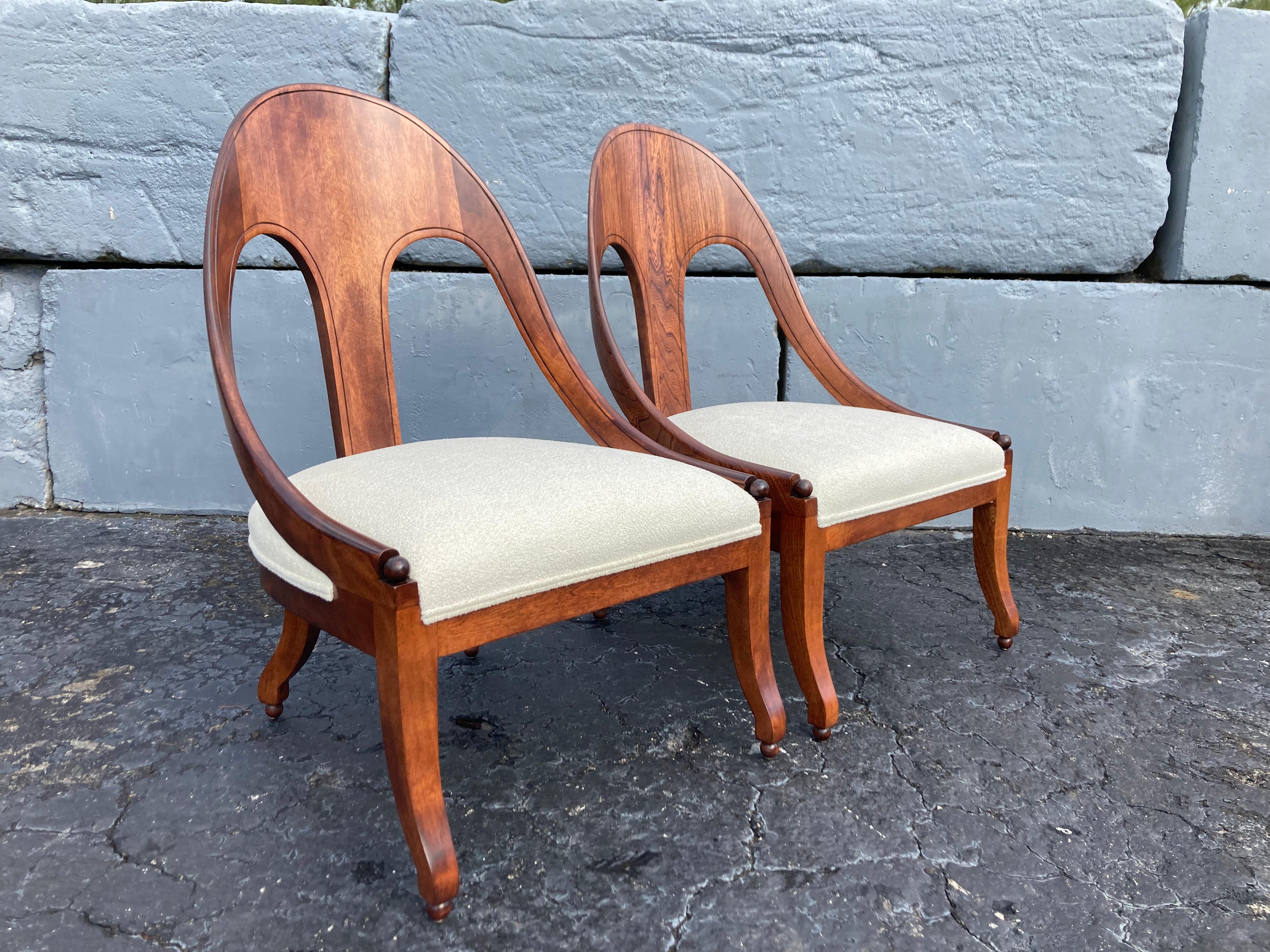 Mid-20th Century Beautiful Pair of Lounge Chairs, Mid-Century Modern, USA, 1950s For Sale