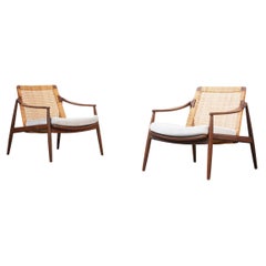 Magnifique paire de chaises longues Easy Chairs par Hartmut Lohmeyer pour Wilkhahn 1950s