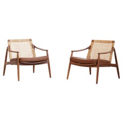 Beautiful Pair of Lounge Easy Chairs by Hartmut Lohmeyer for Wilkhahn 1950ies