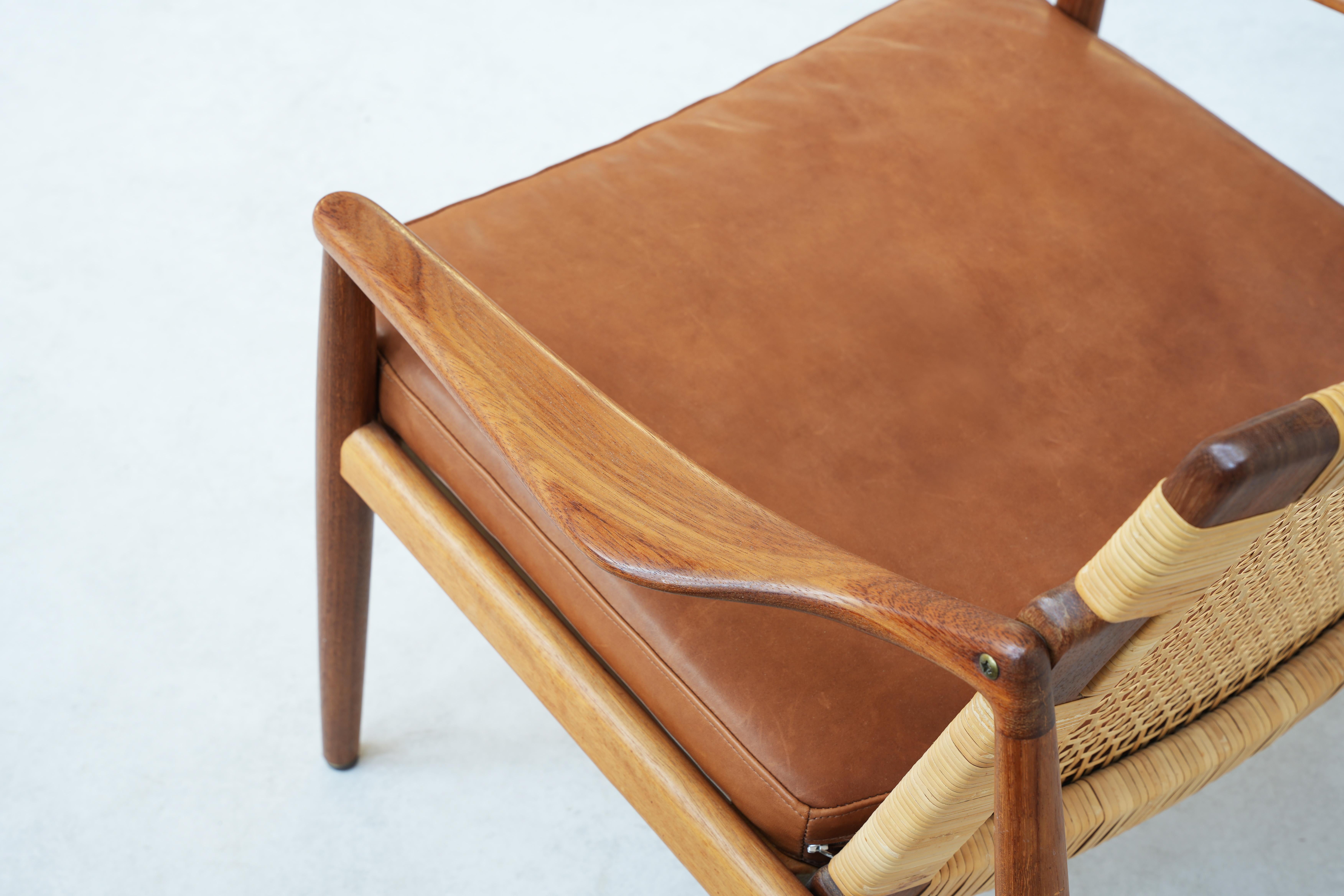 Beautiful Pair of Lounge Easy Chairs by Hartmut Lohmeyer for Wilkhahn 1950s en venta 2