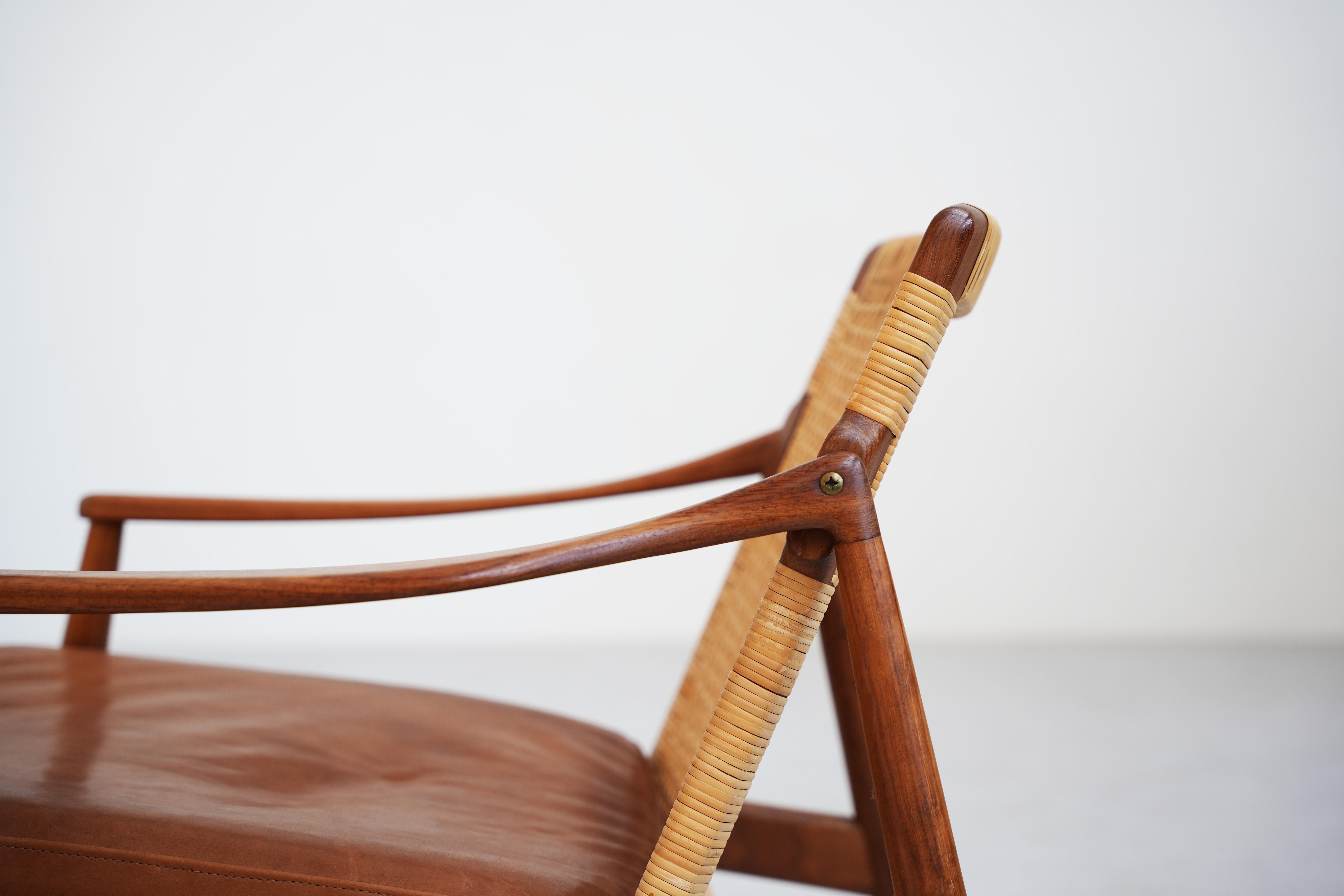 Beautiful Pair of Lounge Easy Chairs by Hartmut Lohmeyer for Wilkhahn 1950s en venta 3
