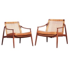 Beautiful Pair of Lounge Easy Chairs by Hartmut Lohmeyer for Wilkhahn