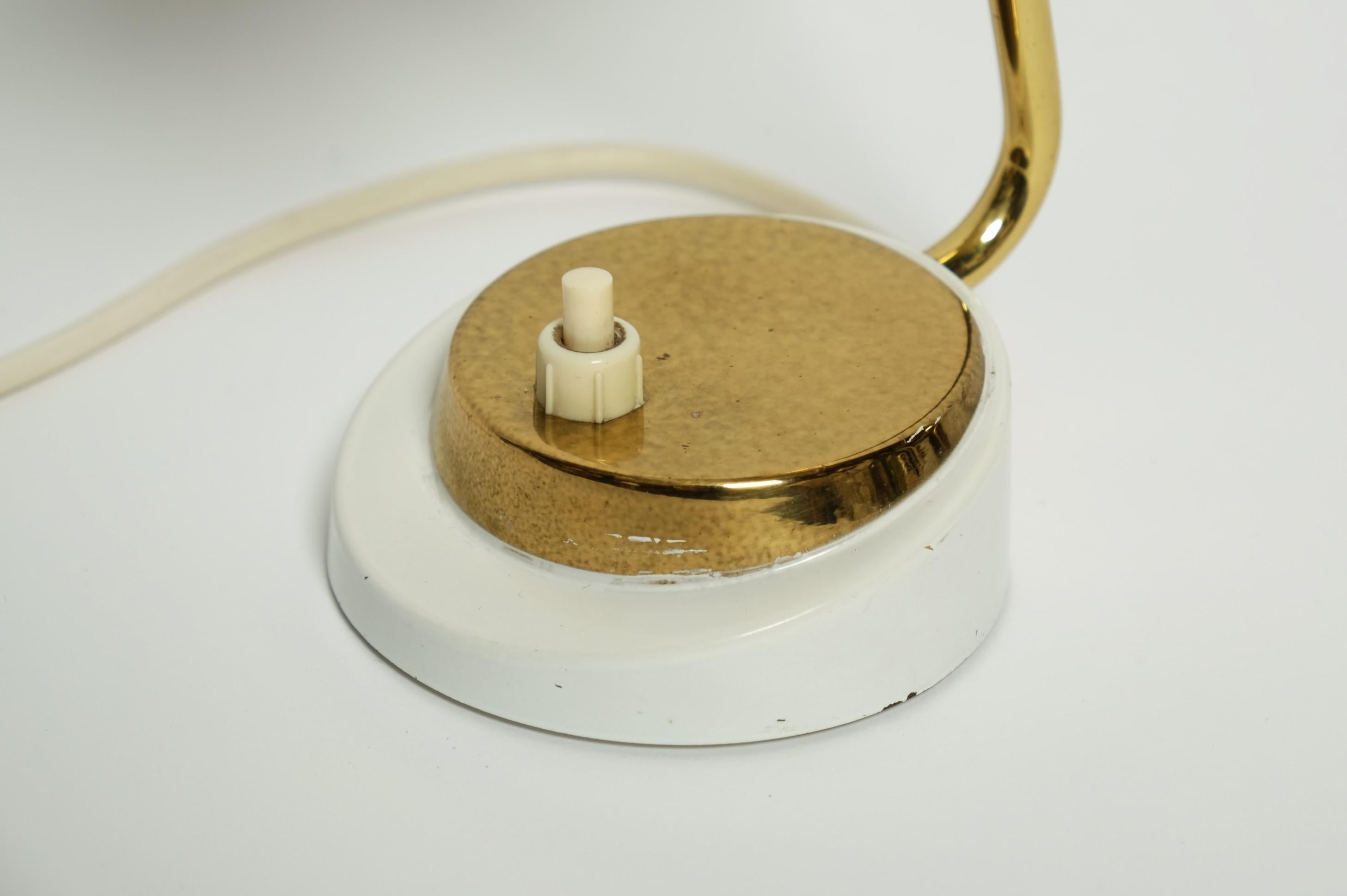 Beautiful Pair Of Midcentury Brass Bedside Table Lamps, Germany 1950s 13