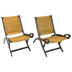 Vintage Beautiful Pair of Ninfea Lounge Chairs, Design Gio Ponti for Reguitti Italy 1958