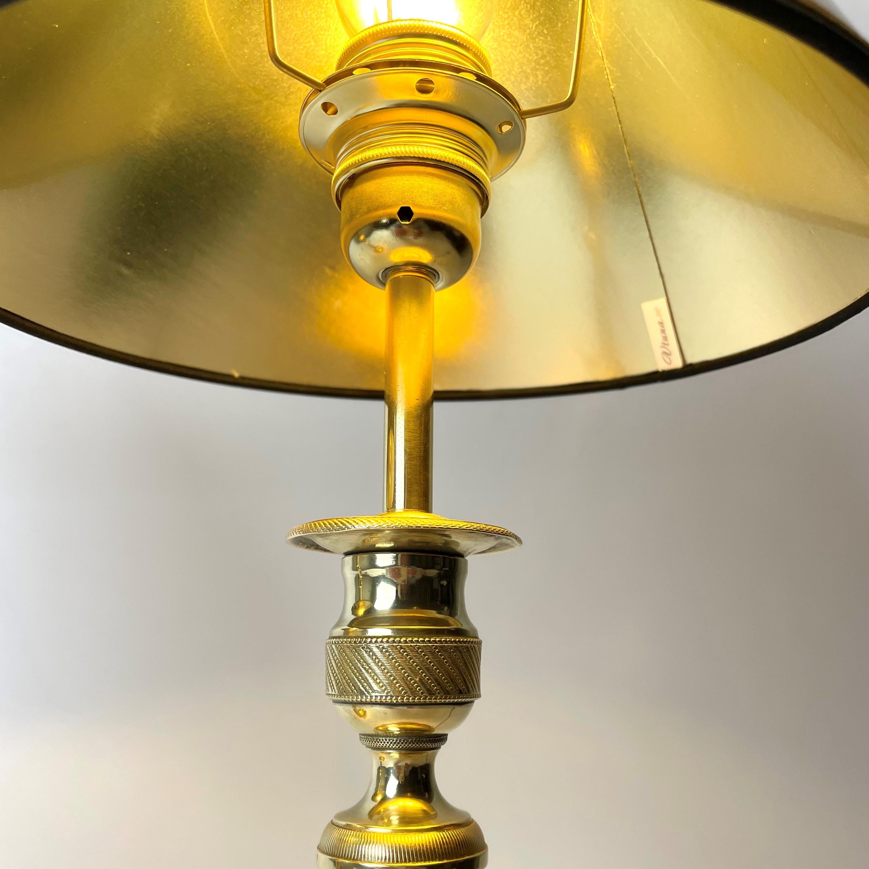 Beautiful Pair of Table Lamps, Originally Empire Candlesticks 1