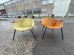 Magnifique paire de fauteuils ballon Vintage par Hans Olsen pour LEA Design, 1950s