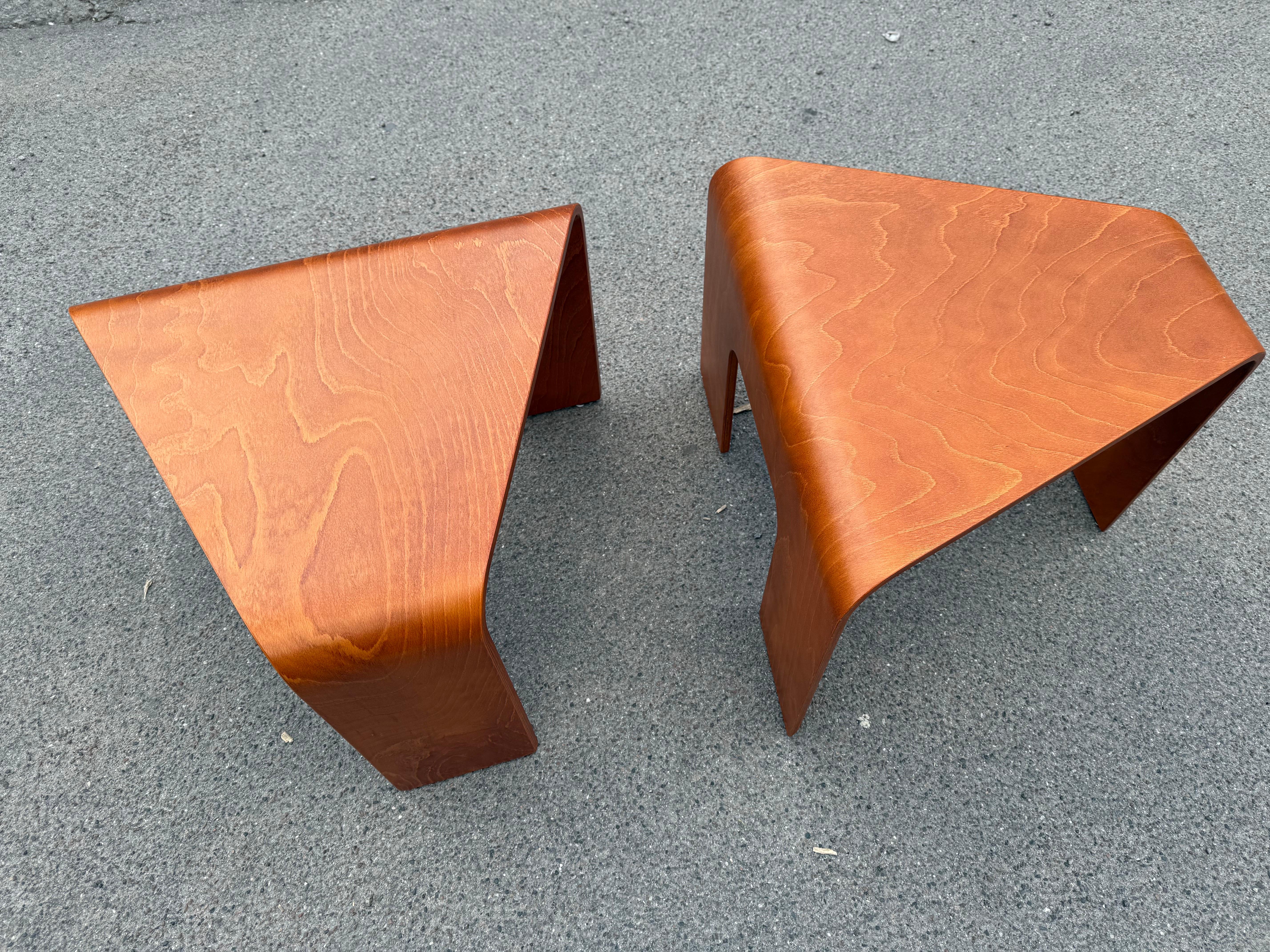 Magnifique paire de tables basses vintage Ekornes Stressless, Norvège 1970's 7