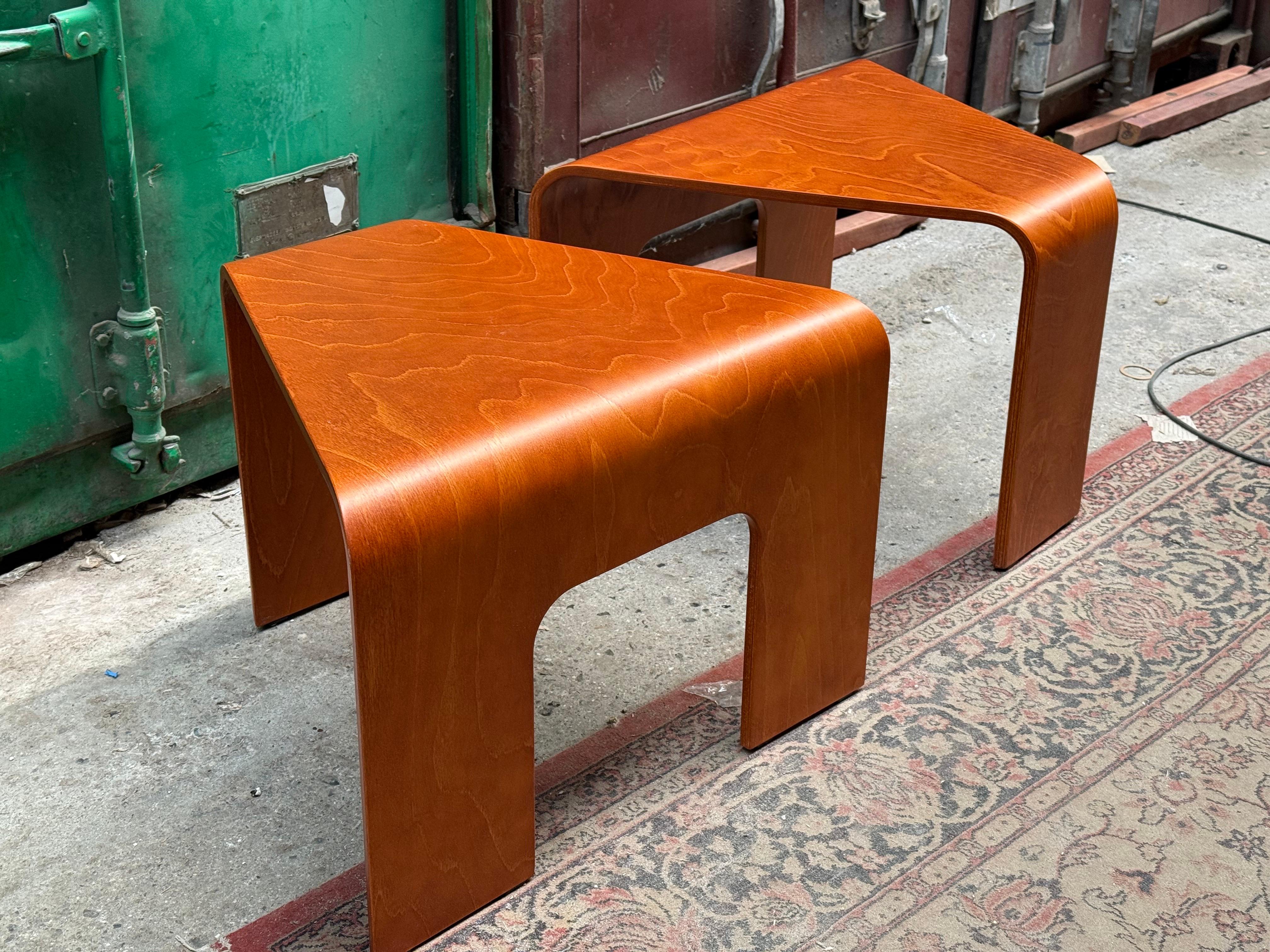 Magnifique paire de tables basses vintage Ekornes Stressless, Norvège 1970's 8
