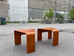 Schönes Paar Vintage Ekornes Stressless Couchtisch, Norwegen 1970er Jahre