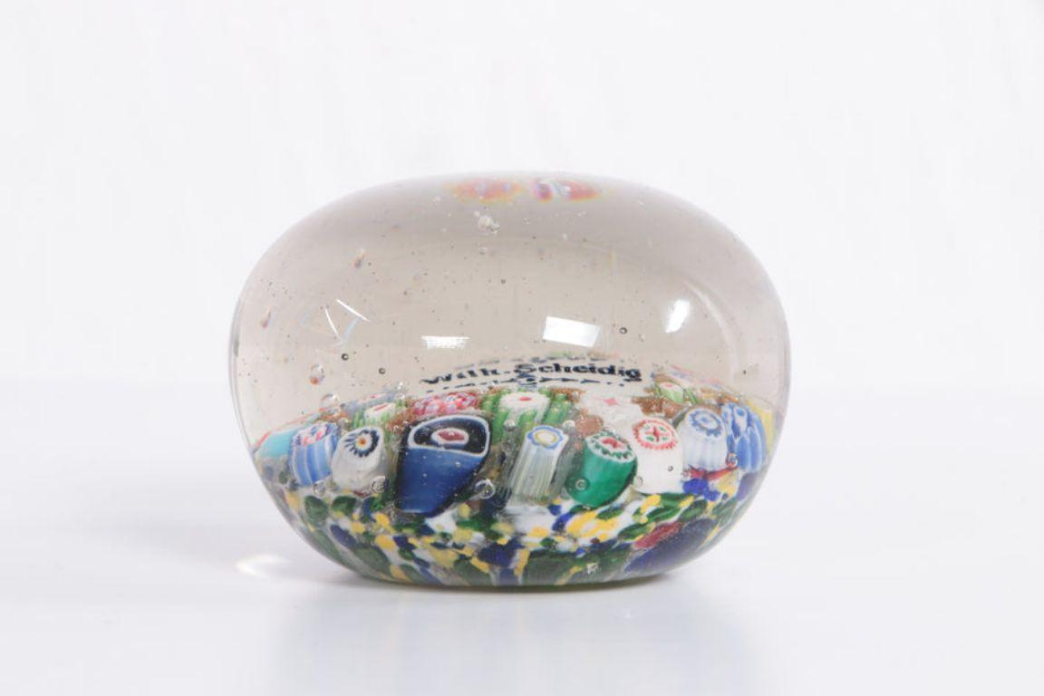 Arts and Crafts Beautiful Paperweight with the Name Wilh Scheidig in it, 1900 For Sale