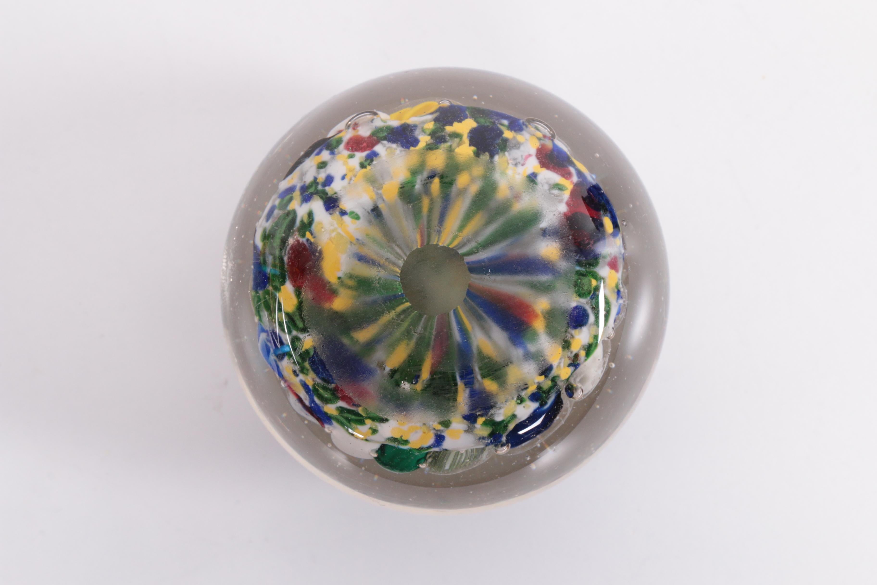 Beautiful Paperweight with the Name Wilh Scheidig in it, 1900 In Good Condition For Sale In Oostrum-Venray, NL