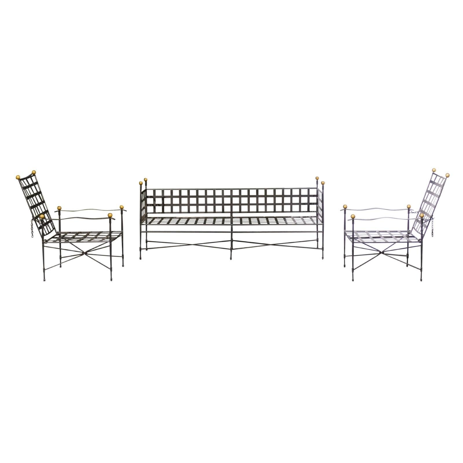 Beautiful Papperzini for Salterini Style Amalfi Seating Set by Janus Et Cie 8