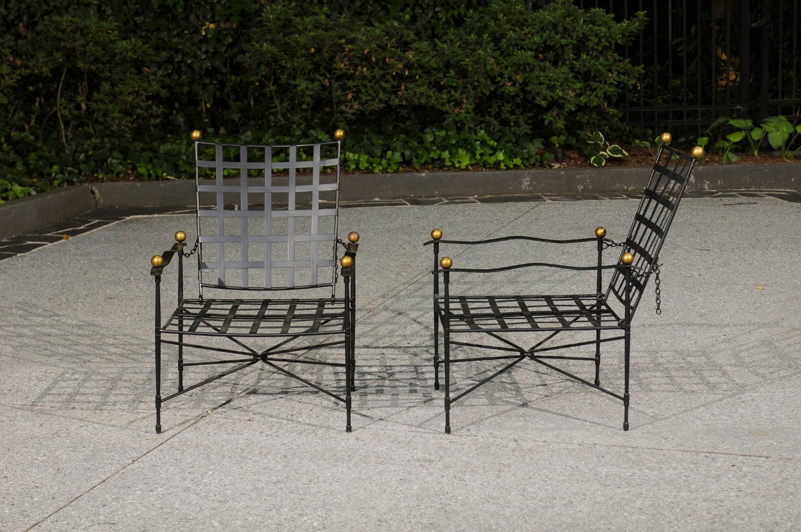 Unknown Beautiful Papperzini for Salterini Style Amalfi Seating Set by Janus Et Cie