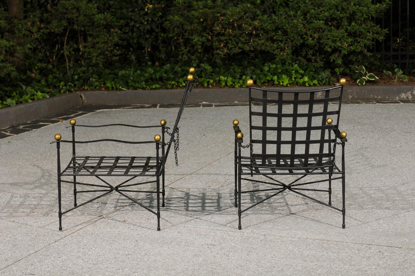 Late 20th Century Beautiful Papperzini for Salterini Style Amalfi Seating Set by Janus Et Cie