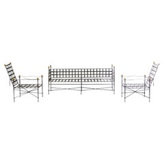 Beautiful Papperzini for Salterini Style Amalfi Seating Set by Janus Et Cie