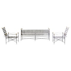 Beautiful Papperzini for Salterini Style Amalfi Seating Set by Janus Et Cie