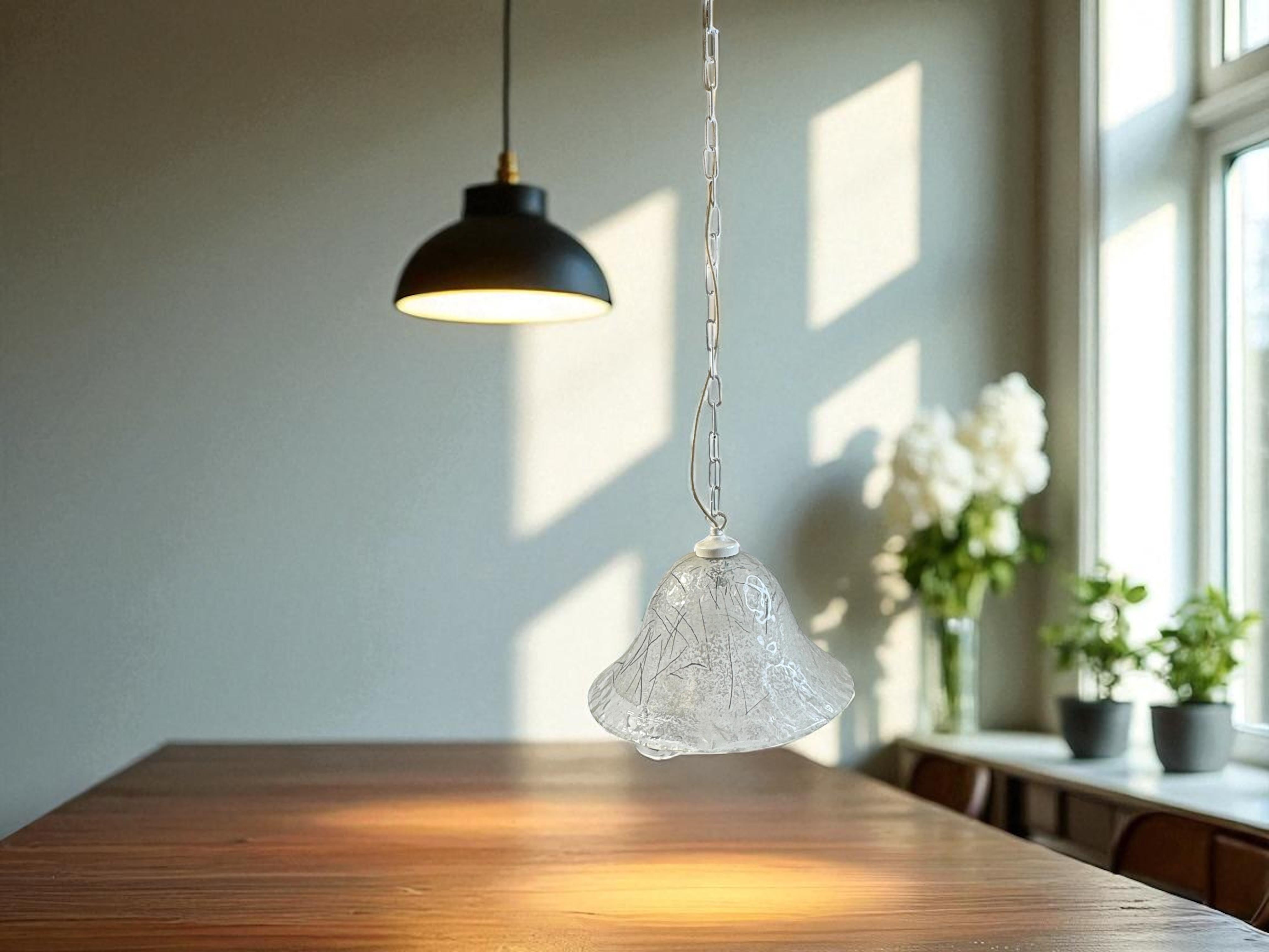 Bellissima lampada a sospensione nello stile di Carlo Nason per Mazzega, Italia in vendita 12