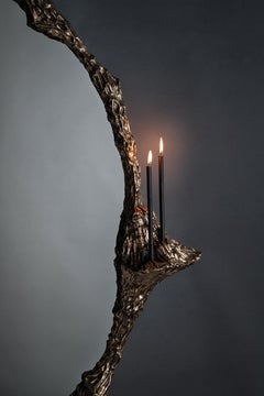 Espejo Beautiful People I en bronce fundido de William Guillon