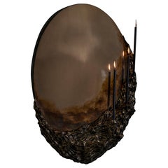 Beautiful People II Mirror in Cast Bronze by William Guillon